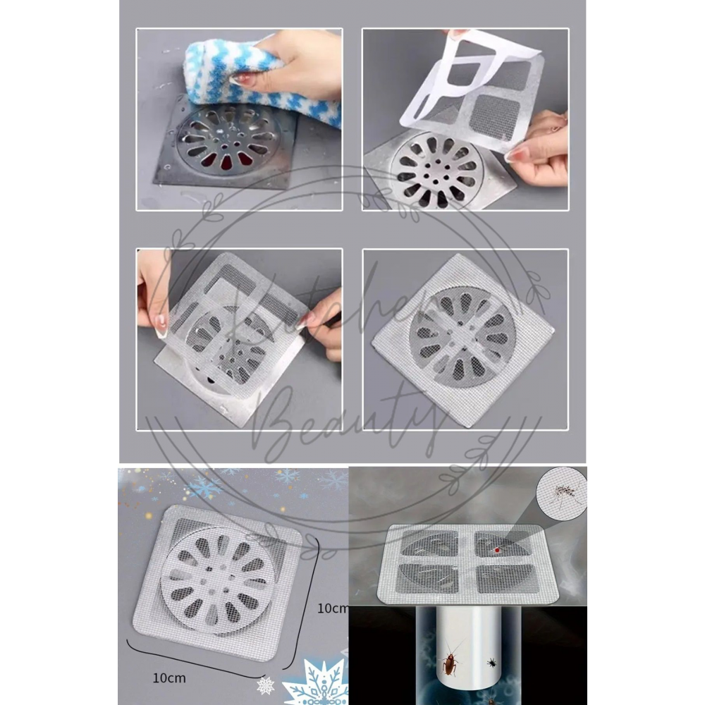 10 Adet Banyo Gider Süzgeci Saç Yakalayıcı Süzgeç Banyo Duş Gider Tıkanık Önleyici Süzgeç