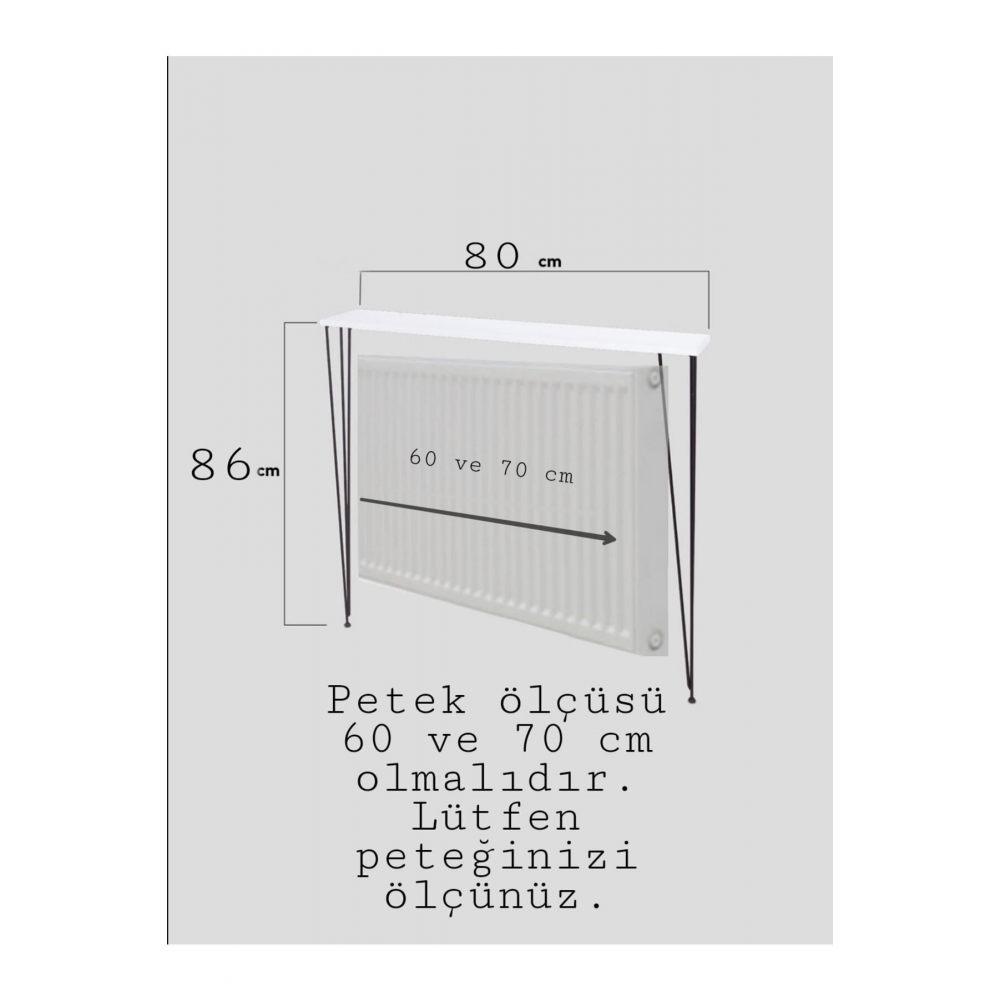 Talastozum Petek Üstü Beyaz Raf Dresuar 80cm (60-70 CM PETEK İÇİNDİR)