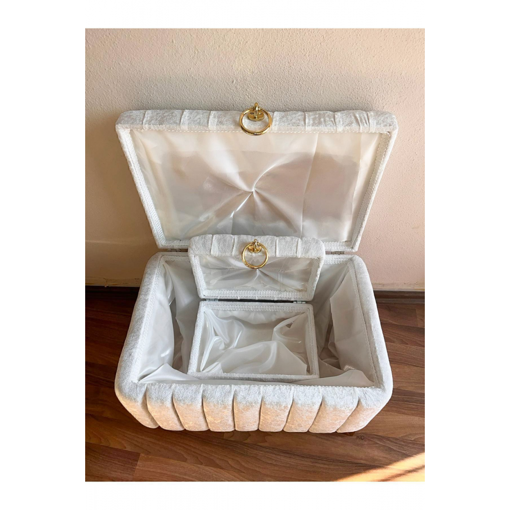 Gold Kulplu Ikili Çeyiz Sandığı Nişan, Bohça ,söz