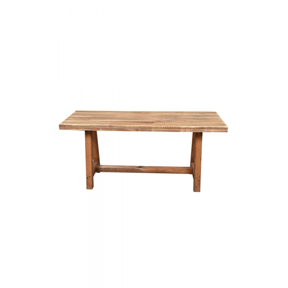 Masif Ahşap Bank Bench 100 Cm Sandalye Mutfak Bank Eskitme Ceviz Renk