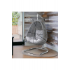 Tek Kişilik Makrome Ip Örgü Salıncak,gri