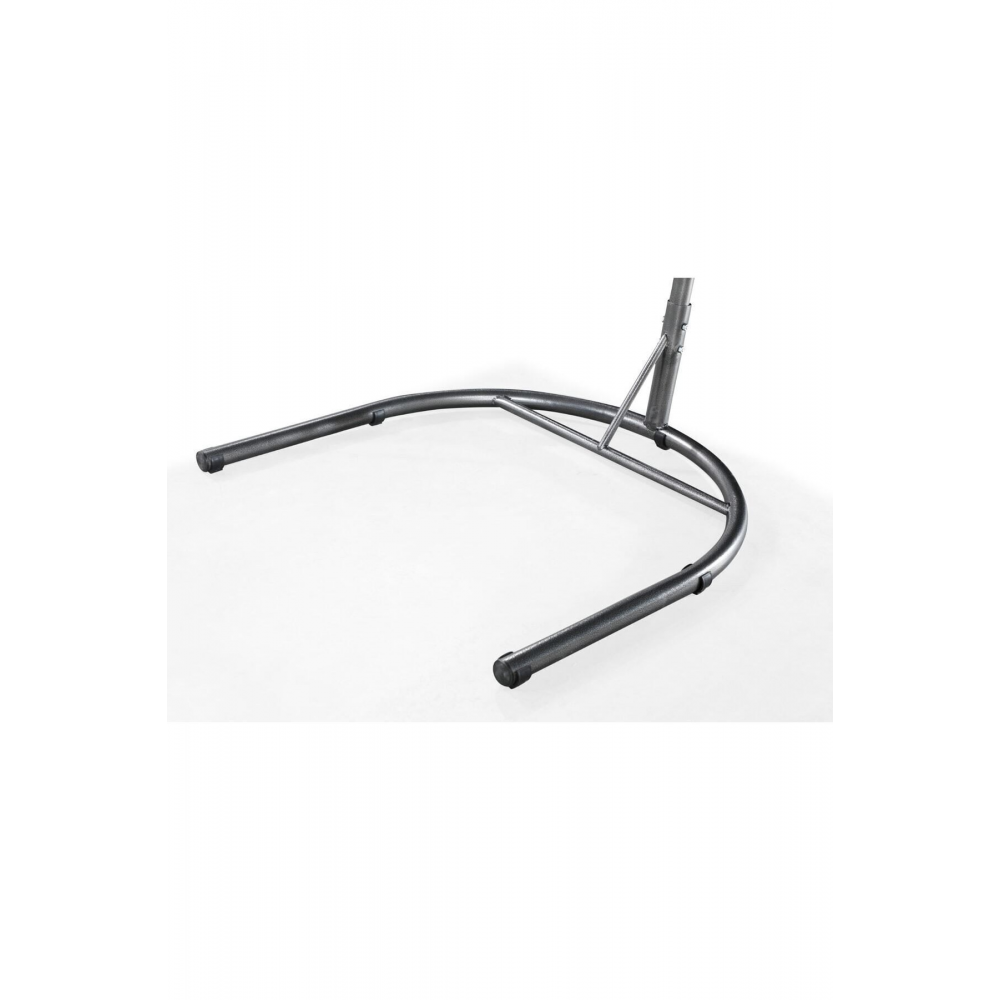 Tek Kişilik Makrome Ip Örgü Salıncak,gri