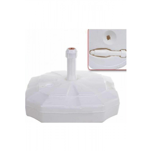 Oda Plaj Bahçe Şemsiyesi Şemsiyelere Uyumlu Şemsiye Altlığı 20 Litre (BEYAZ)