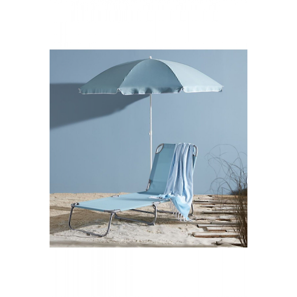 Katlanabilir Şezlong Su-mavisi