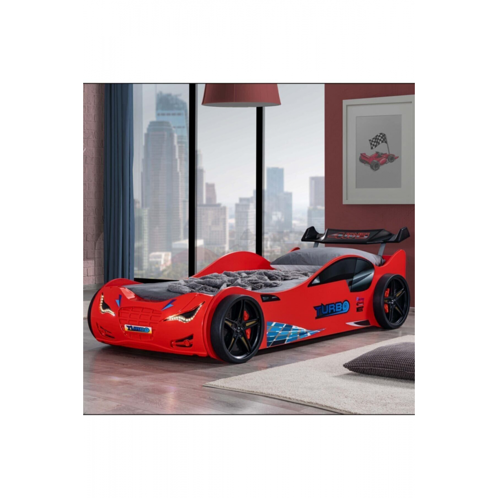 Arabalı Yatak, Süpers Rüzgarlıklı Arabalı Yatak - Kırmızı