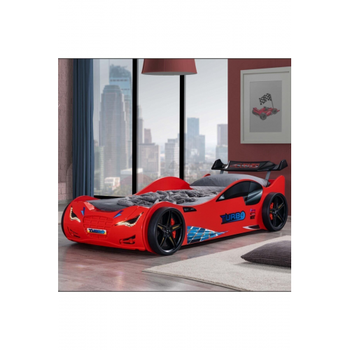 Arabalı Yatak, Süpers Rüzgarlıklı Arabalı Yatak - Kırmızı