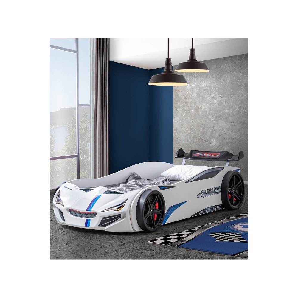 Merso Bazalı Arabalı Yatak, Ledli - Adaptörlü + 1 Adet Comfort Yatak