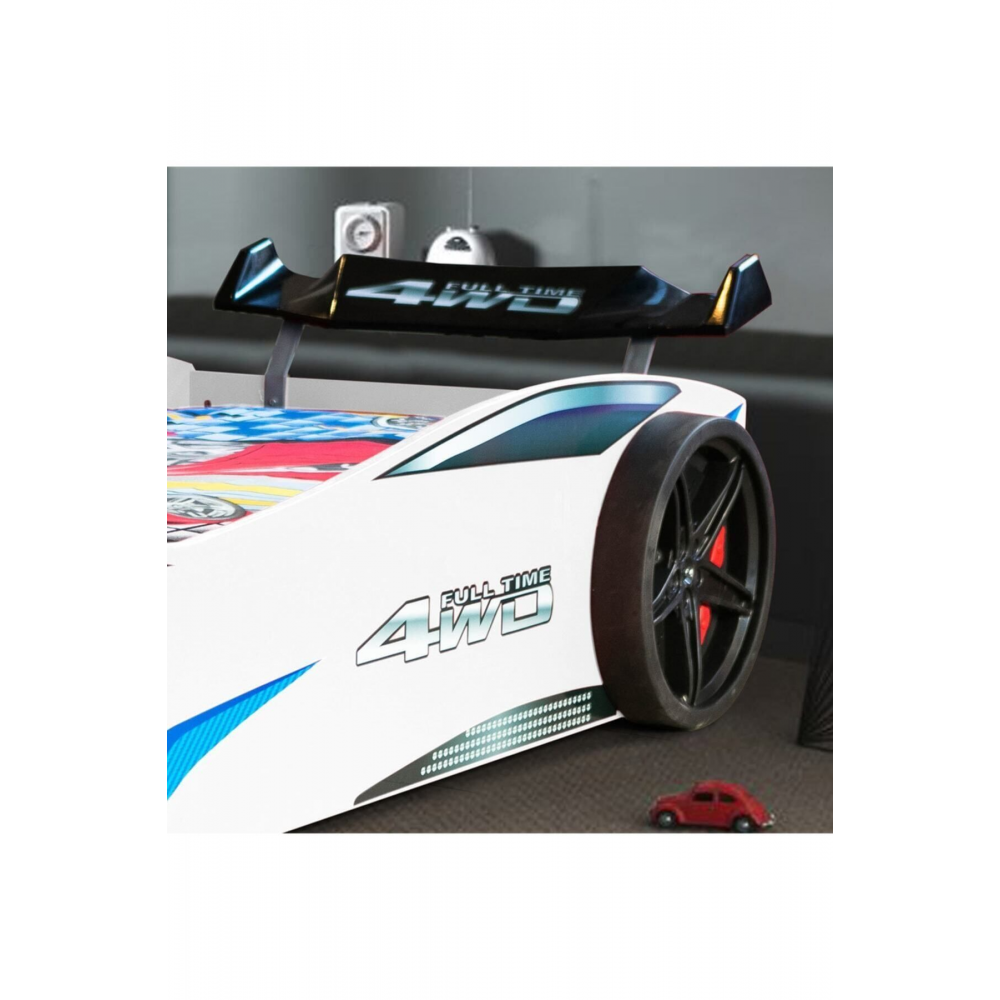 Merso Eko Rüzgarlıklı Arabalı Yatak Beyaz