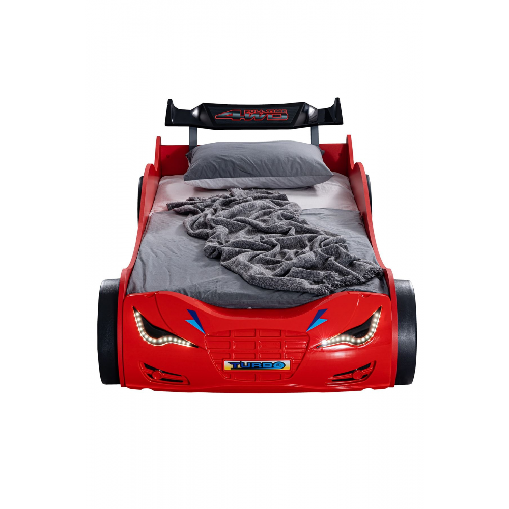 Süpers Bazalı Arabalı Yatak, Ledli - Adaptörlü + 1 Adet Comfort Yatak