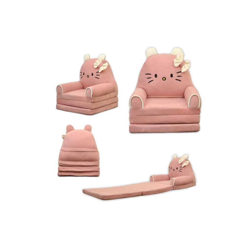 Portatif Polar Dolum 3 Katlı Çocuk Koltuğu Çocuk Yatağı Yıkanabilir, Taşınabilir