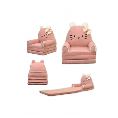 Portatif Polar Dolum 3 Katlı Çocuk Koltuğu Çocuk Yatağı Yıkanabilir, Taşınabilir