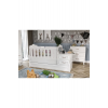 Kartopu Country Tarzı Bebek Odası Takımı Beyaz - 3 Parçalı Tamamı 1. Kalite Mdf