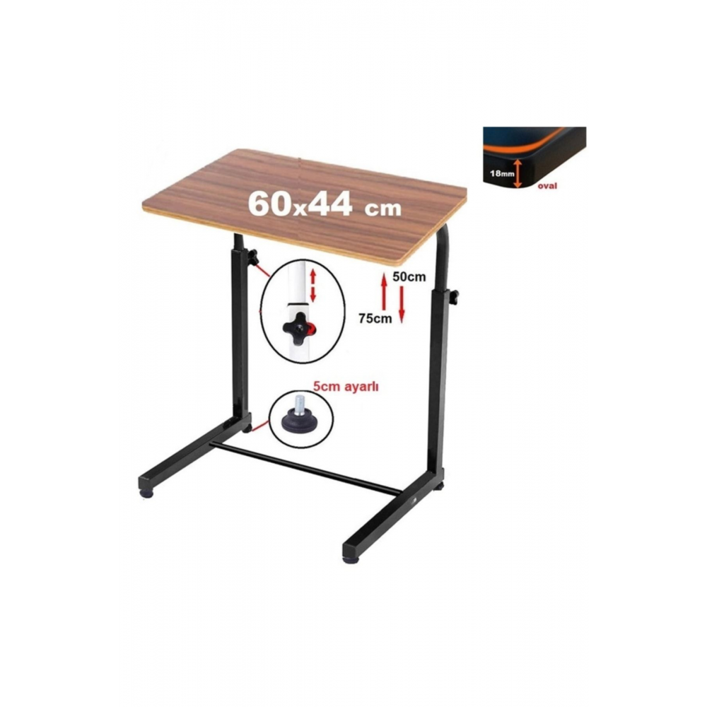 Ilk Okul Çocuk Ders Çalışma Masası Boyu Yüksekliği Ayarlanabilir Masa Ceviz Renk Çocuk Odası Masası