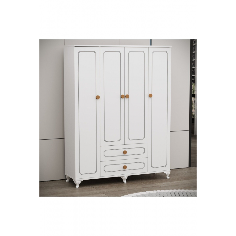 Yaren 4 Kapaklı Dolap