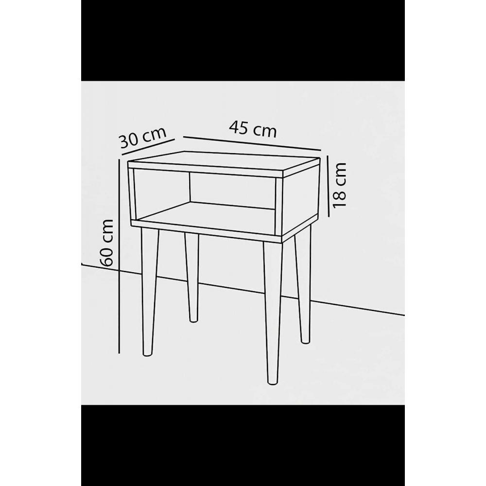 Retro Başucu Komodin