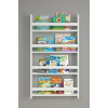 4 Raflı 120 X 74 Cm Montessori Kitaplık Eğitici Çocuk Kitaplığı Beyaz