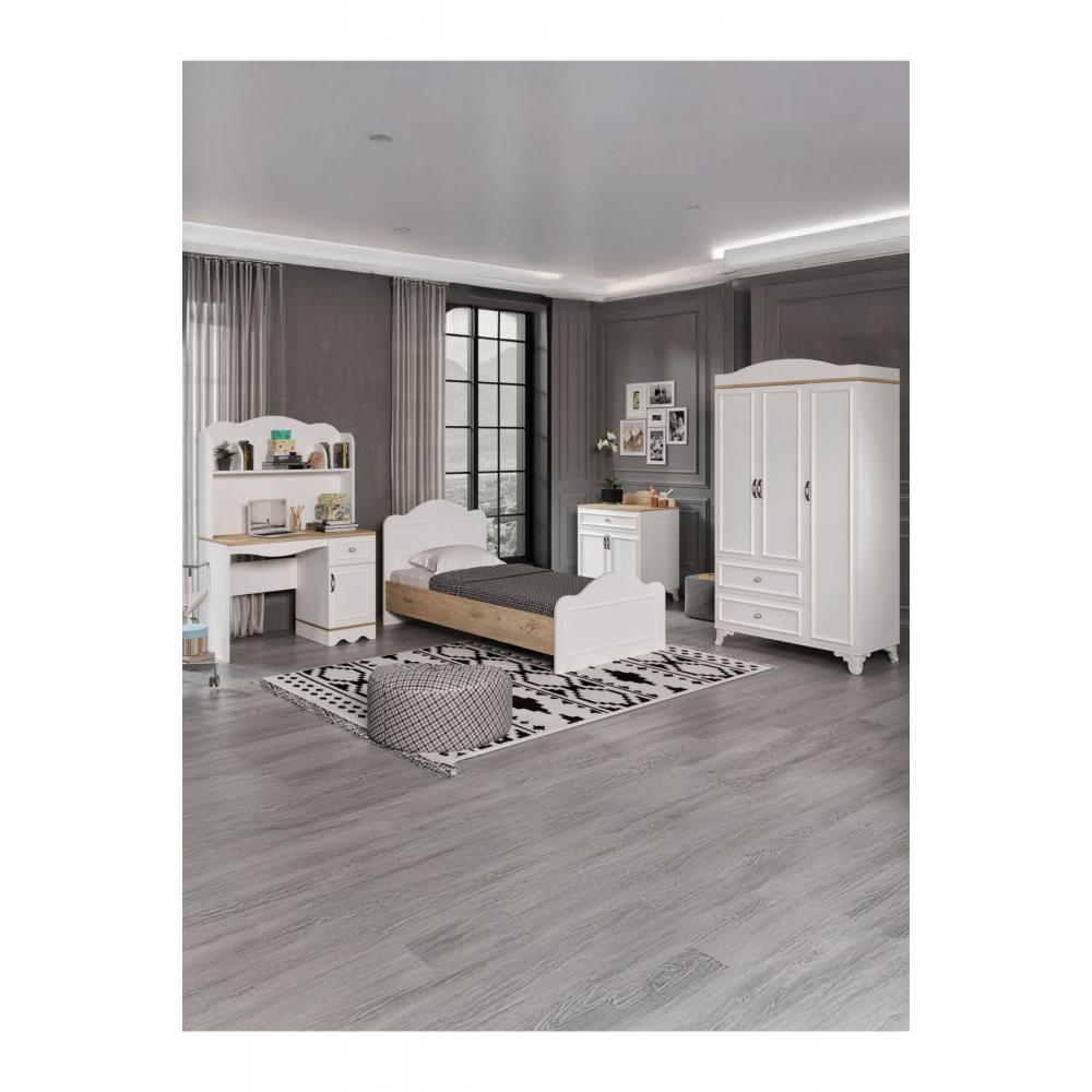 %100 Mdf Alessa Çocuk Odası Meşe