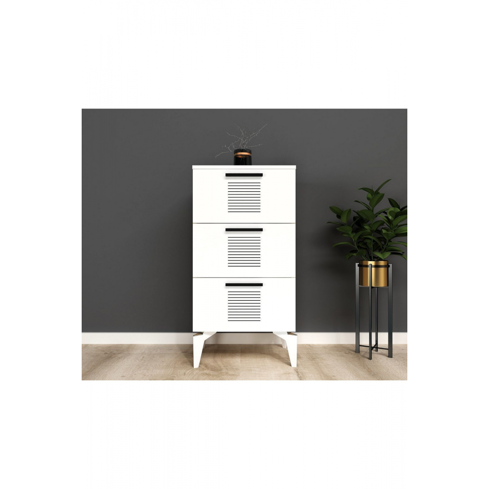 Asimo Çocuk Genç Odası Takımı (P-R-H-L-B) Beyaz-Beyaz