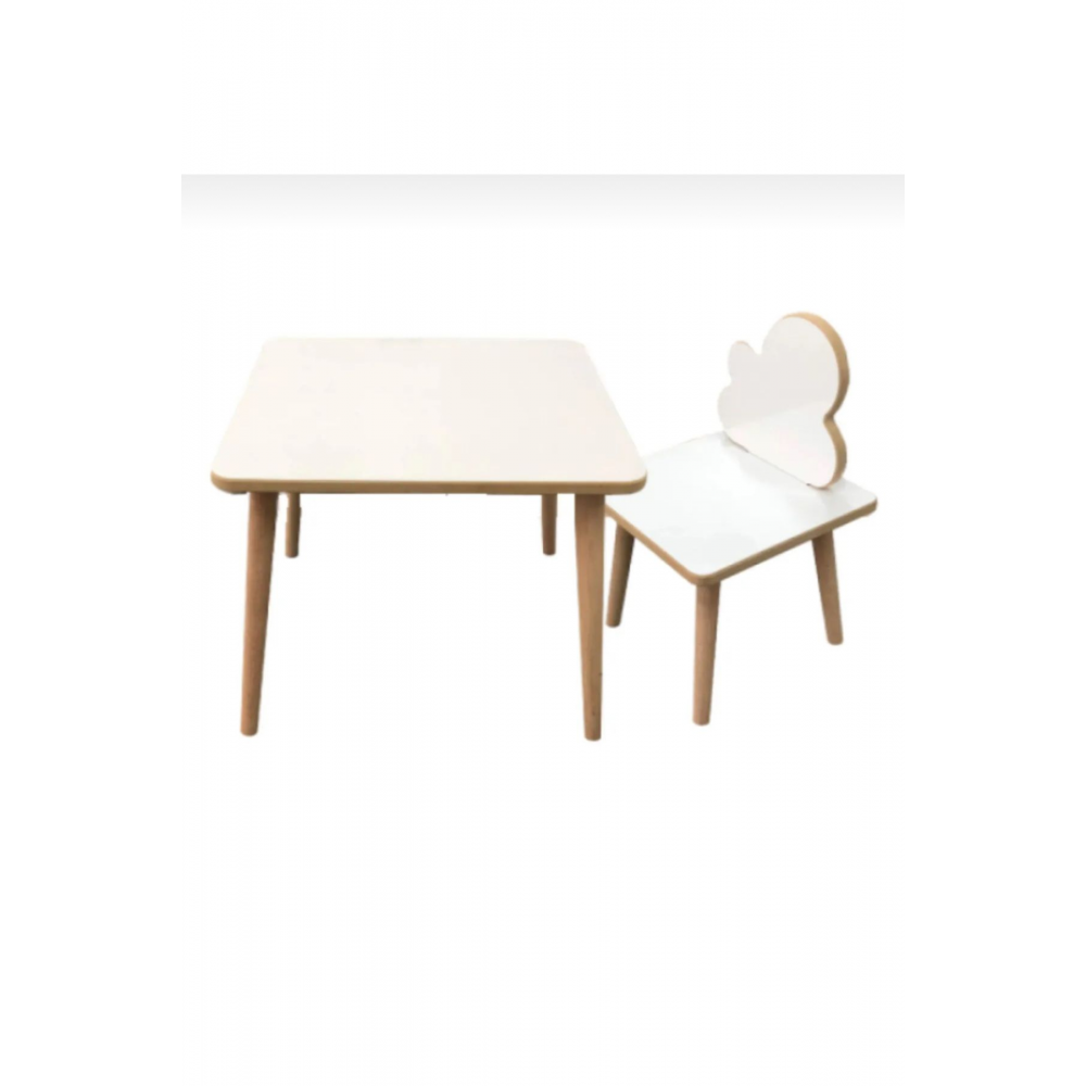Ahşap Yaz Sil Yüzey Çocuk Masa Sandalye Takımı