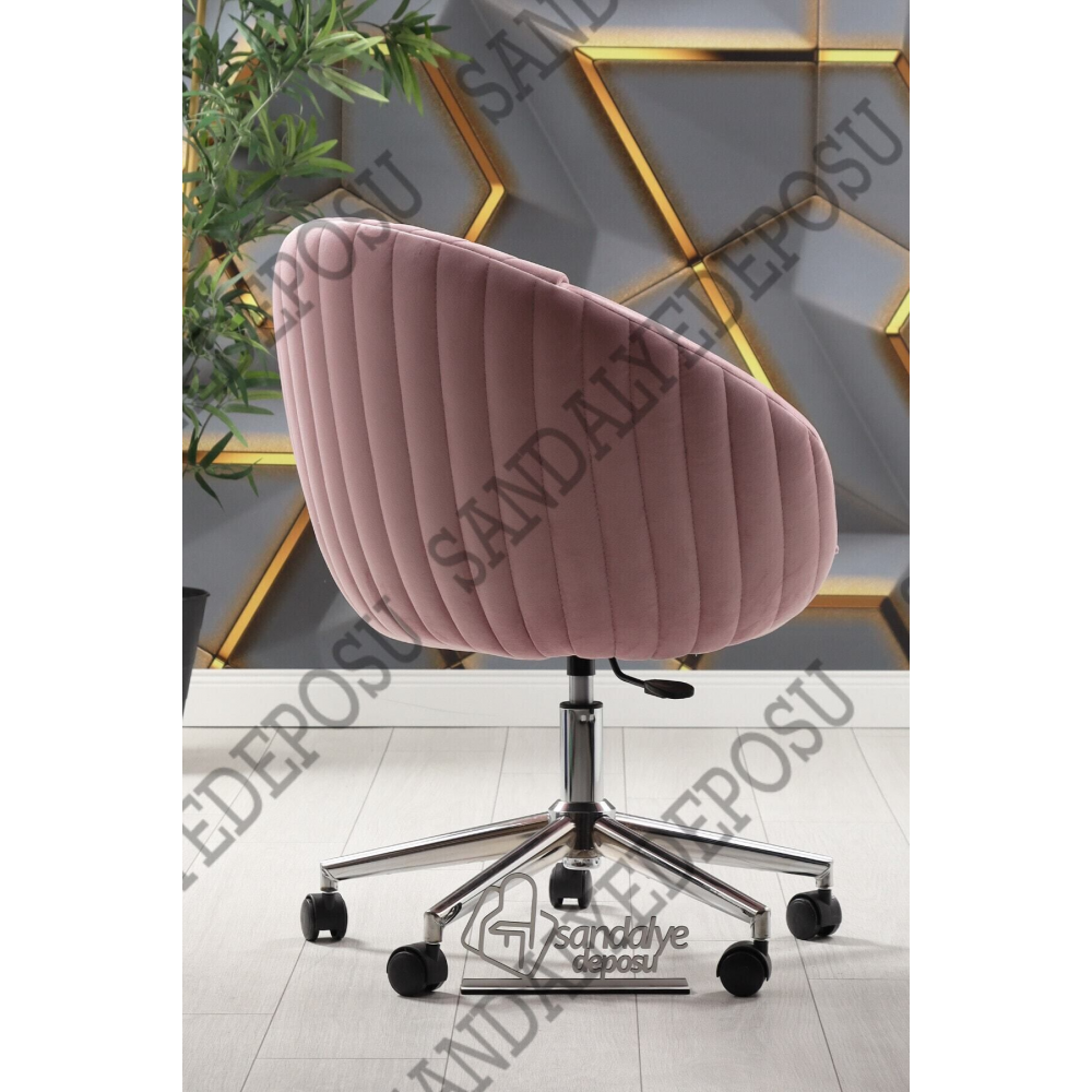Istiridye Çalışma Koltuğu (pembe Kumaş)