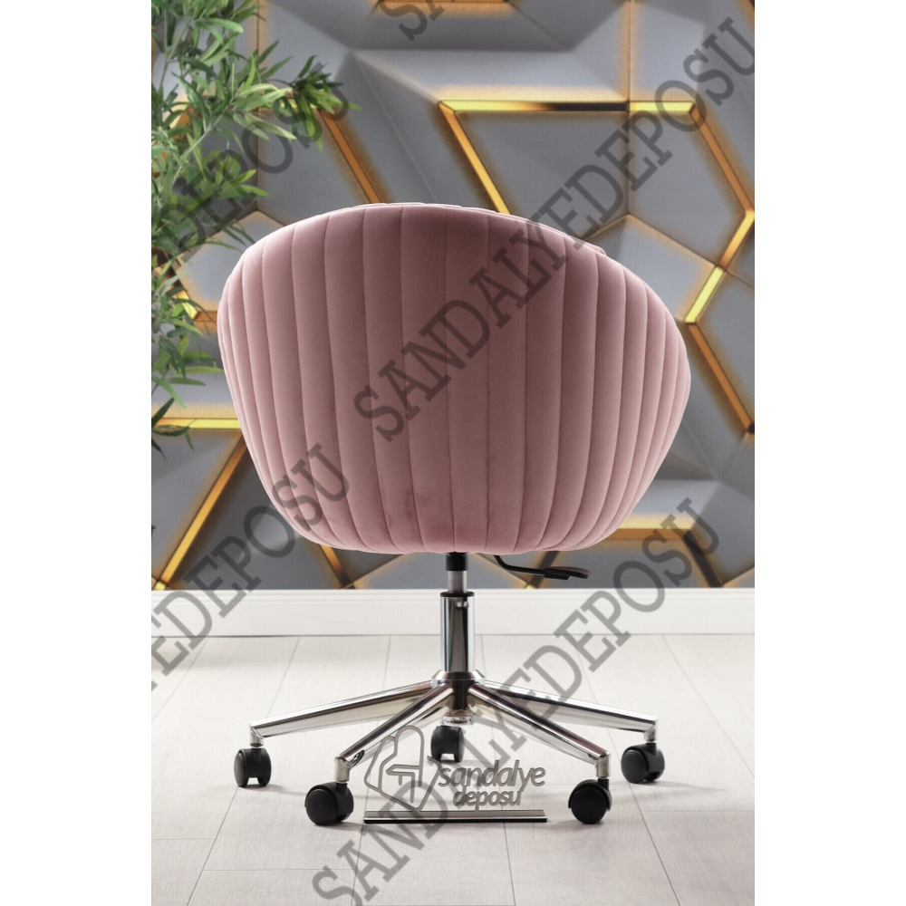 Istiridye Çalışma Koltuğu (pembe Kumaş)
