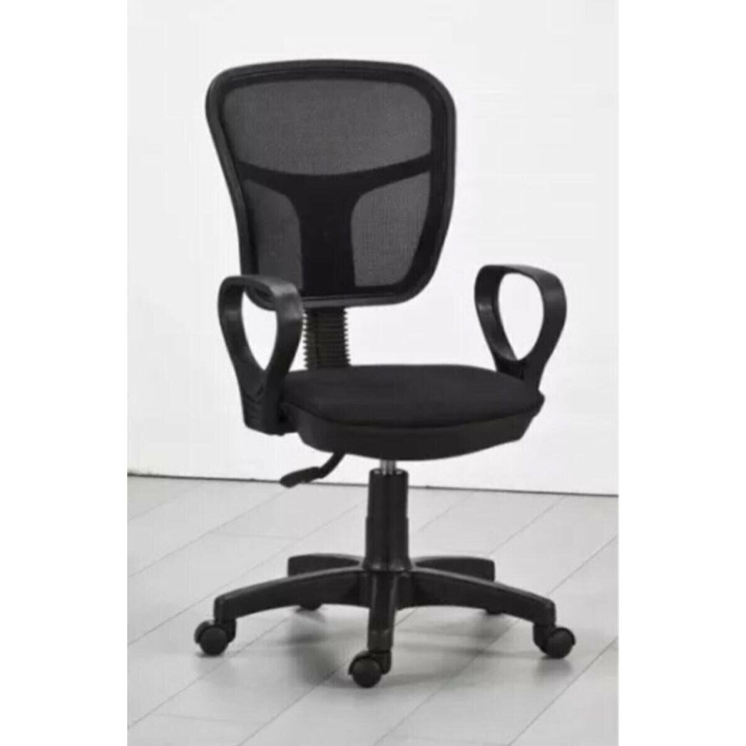 Siyah Fileli Bilgisayar Ofis Çalışma Sandalyesi Koltuğu