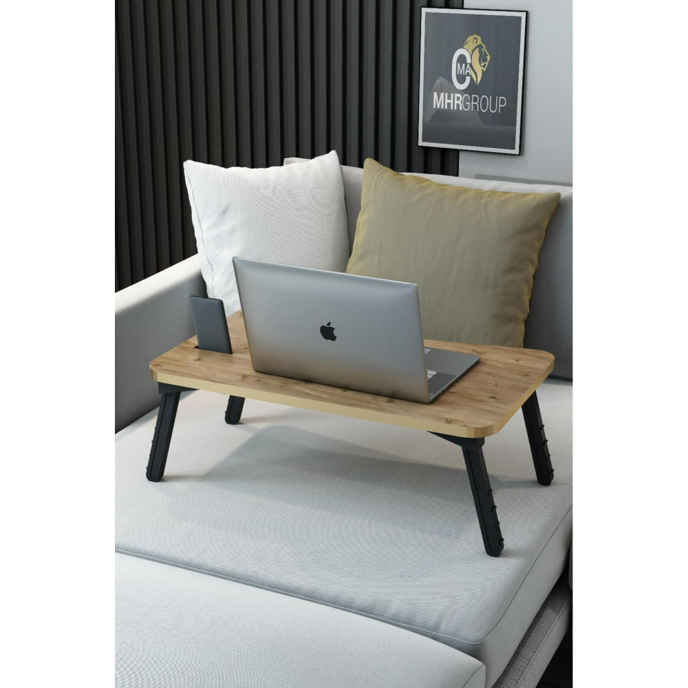 Katlanır Laptop Masası Leptop Sehpası Çalışma Yatak Kahvaltı Masası