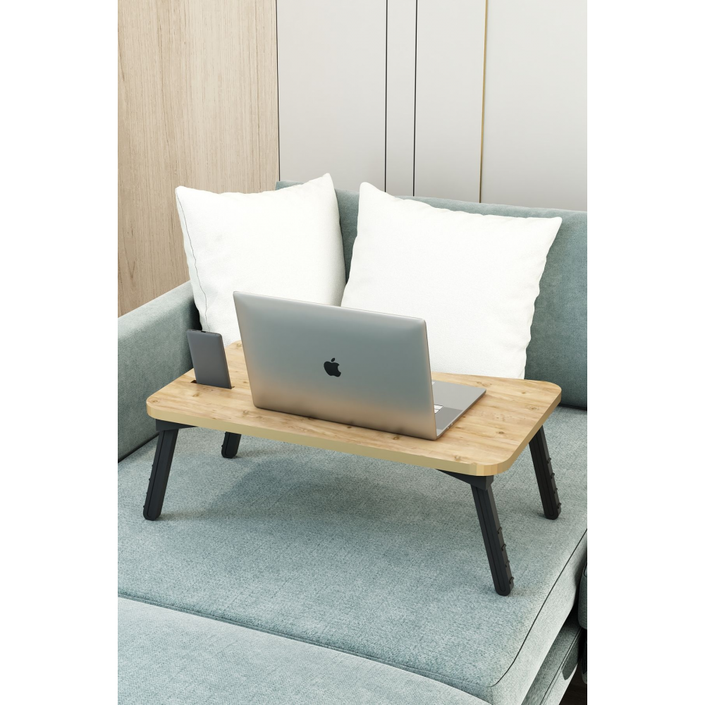 Katlanır Laptop Masası Leptop Sehpası Çalışma Yatak Kahvaltı Masası