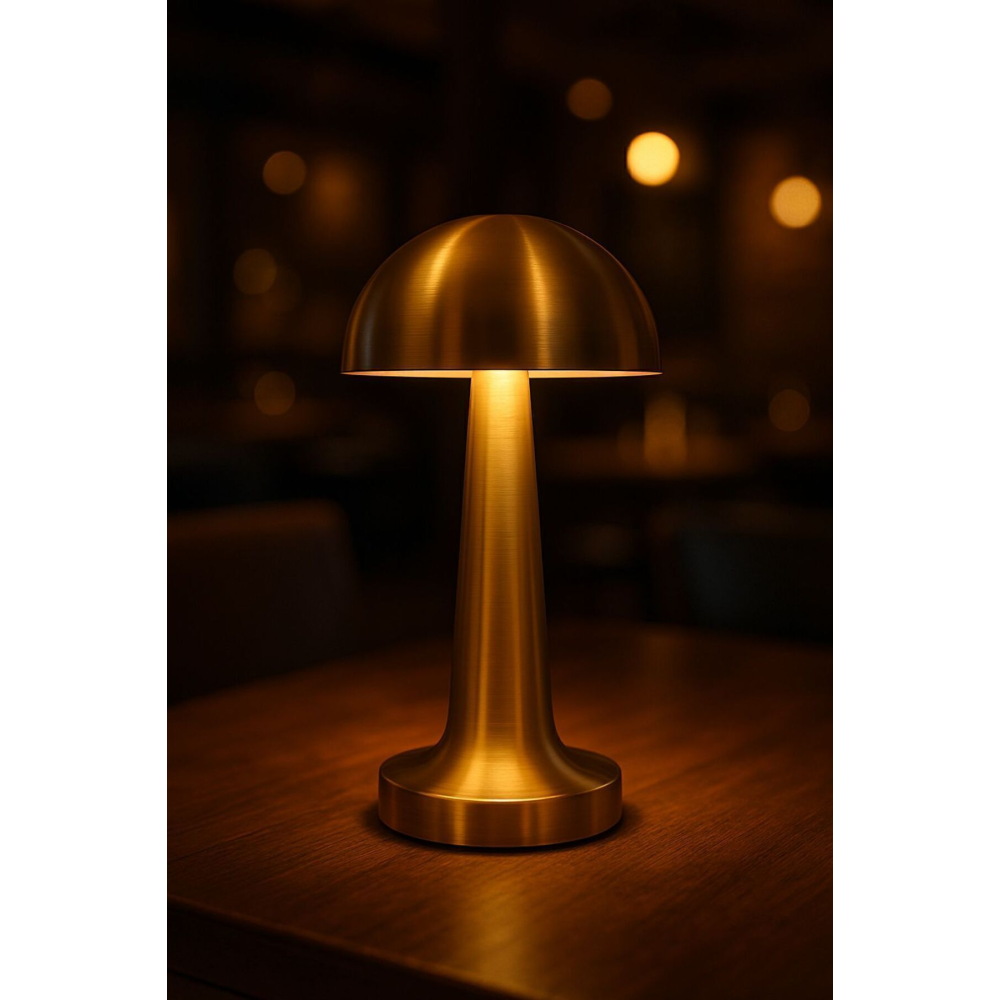 Masa Lambası |lizbon 3 Işık Renkli Şarjlı Dim Edilebilir Masa Lambası Ct-8429 (ÜRÜN GOLD RENKTİR)