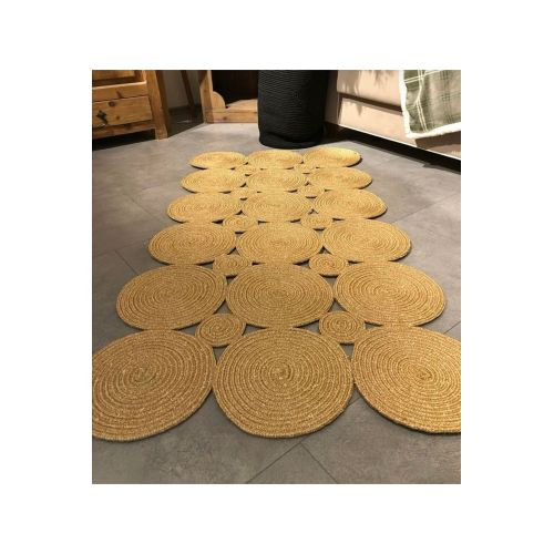 Maise Hasır Dikdörtgen Jüt Örme Özel Tasarım Halı