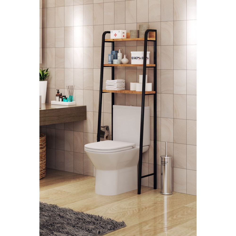 Wc Arkası Klozet Rafı Klozet Üstü Raf Ve Organizatör Havluluk Banyo Düzenliyici