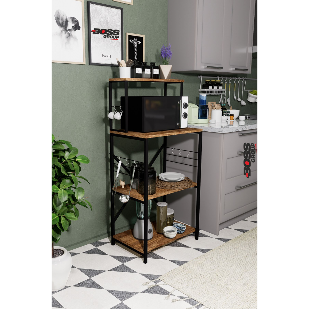 Mutfak Bangosu Premium Çok Amaçlı Raf Dolap Düzenleyici Kahve Köşesi Fincanlık