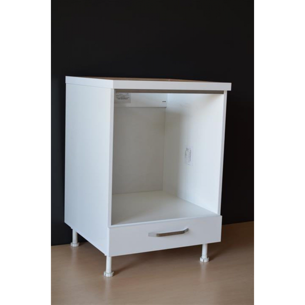 Beyaz Ankastre Mutfak Dolabı Mdf Tezgah Yanı