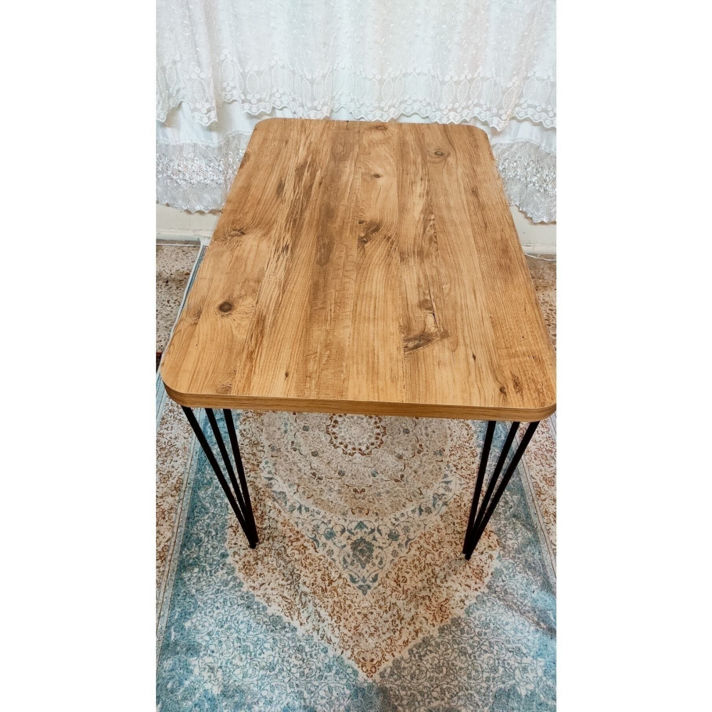 Atlantik Çam Desen Oval 70x110 Mutfak Masası Masa Mutfak Masa Yeni Model Sadece Masa