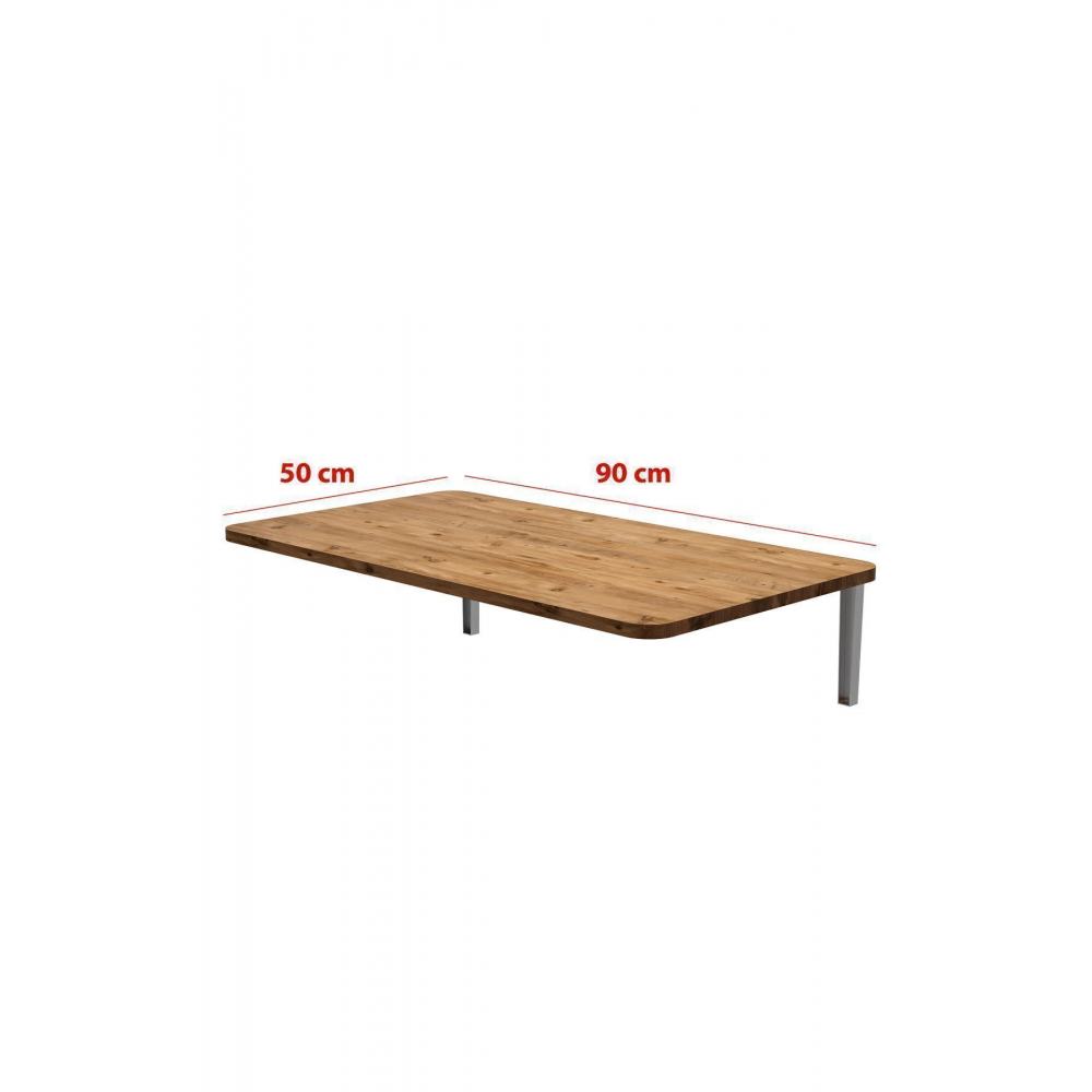 Katlanabilir Duvara Monte Mutfak Masası Açılır Kapanır Raf Masa Ahşap Masa