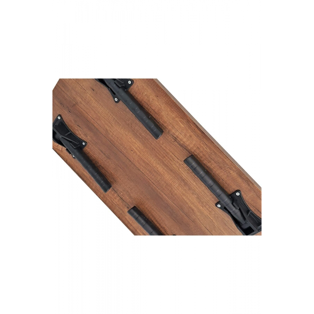 Katlanır Yer Sofrası Hamur Açma Sunum Masası Ceviz 60x90 cm