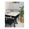 Yemek Masası Takımı 120x70 Ve 4 Adet Güneş Sandalye