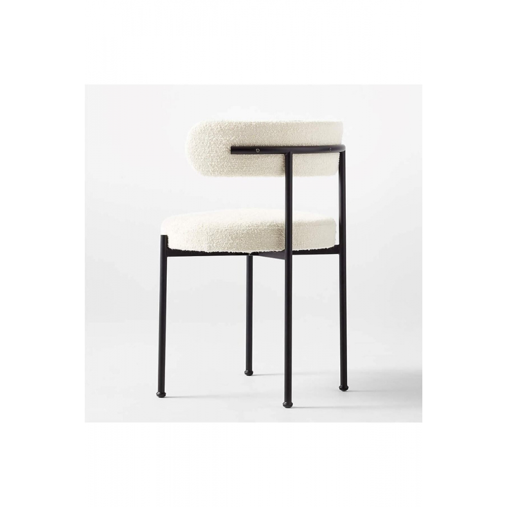 4 Adet Rols Modern Yemek Masası Sandalyesi Teddy Sandalye Mutfak Sandalyesi