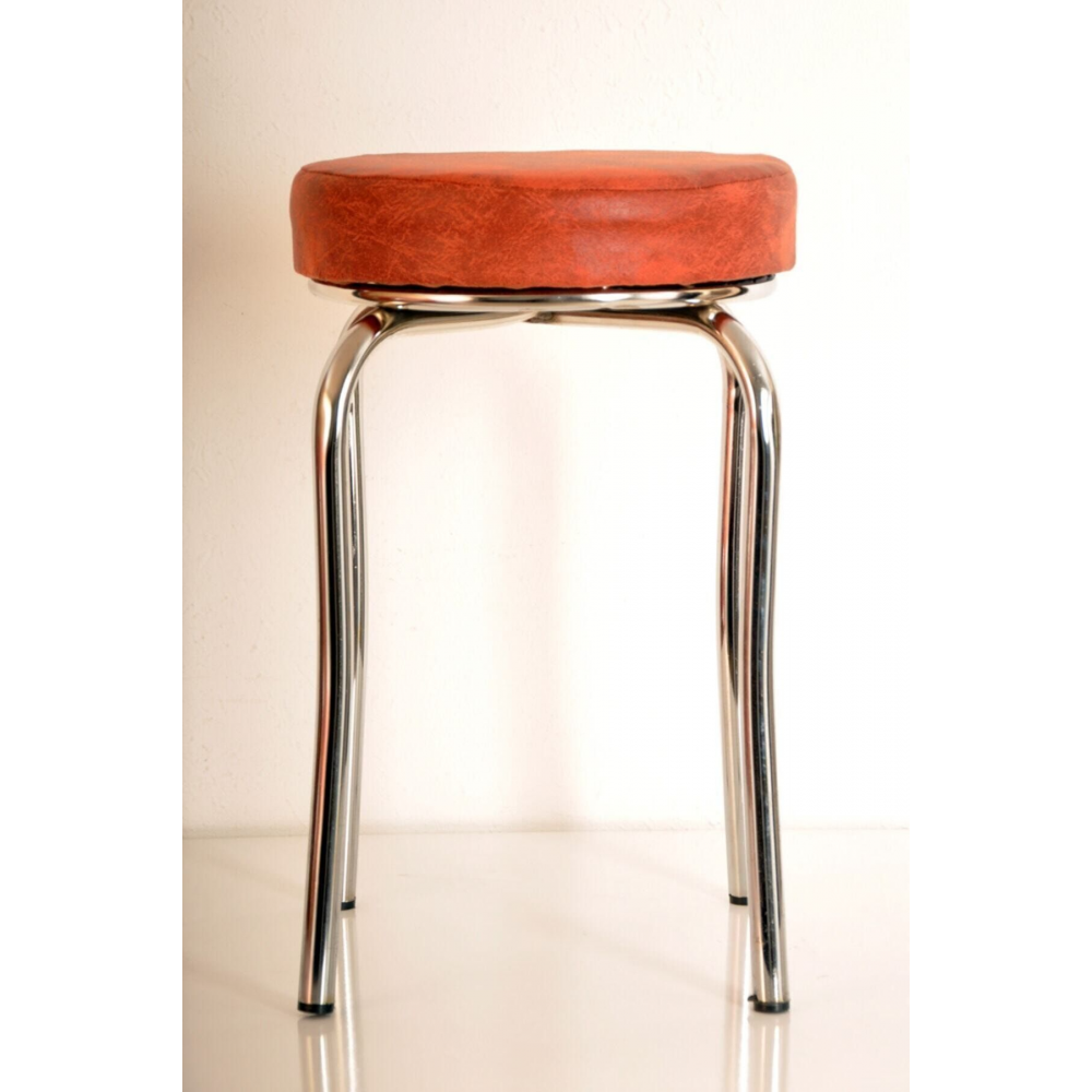 4 Adet Renkli Kumaş Ahtapot Tabure Mutfak Taburesi Demir Tabure(MONTAJLI GÖNDERİM)