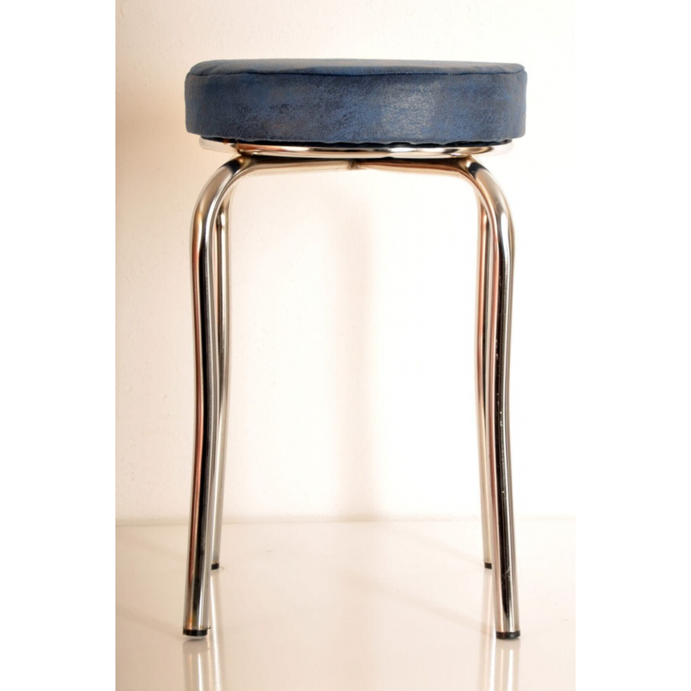 4 Adet Renkli Kumaş Ahtapot Tabure Mutfak Taburesi Demir Tabure(MONTAJLI GÖNDERİM)