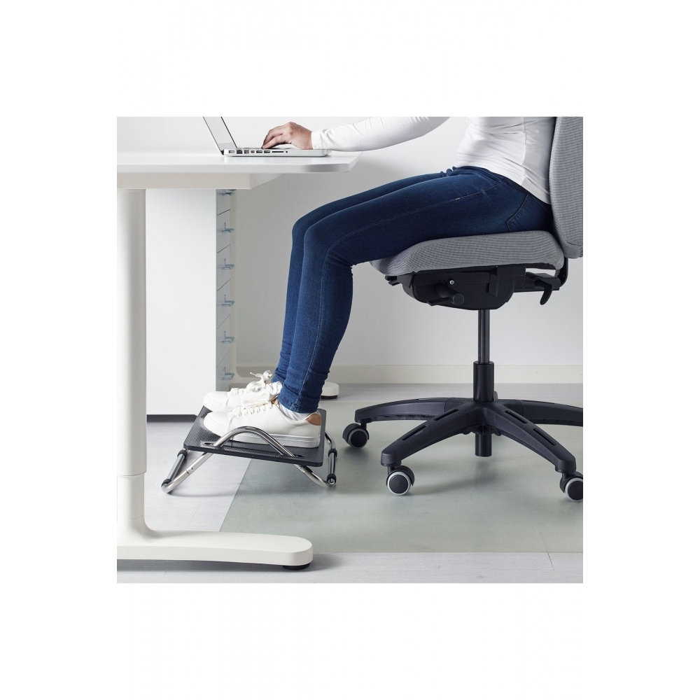 Masa Altı Ayaklık 49x38x15 Cm Ikea Ofis Masa Altı Ayak Destek Rampası Stand Siyah