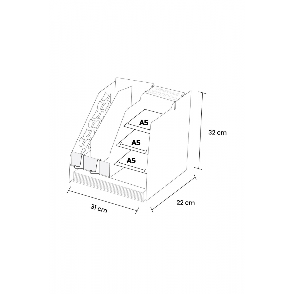 Özel Tasarım Dekoratif Ofis Masa Üstü Organizer