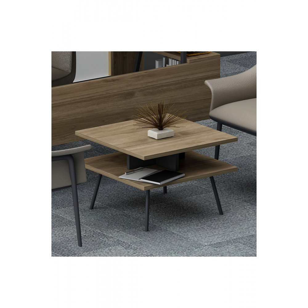 Irony Maxi Ofis Masa Takımı Antrasit Ceviz