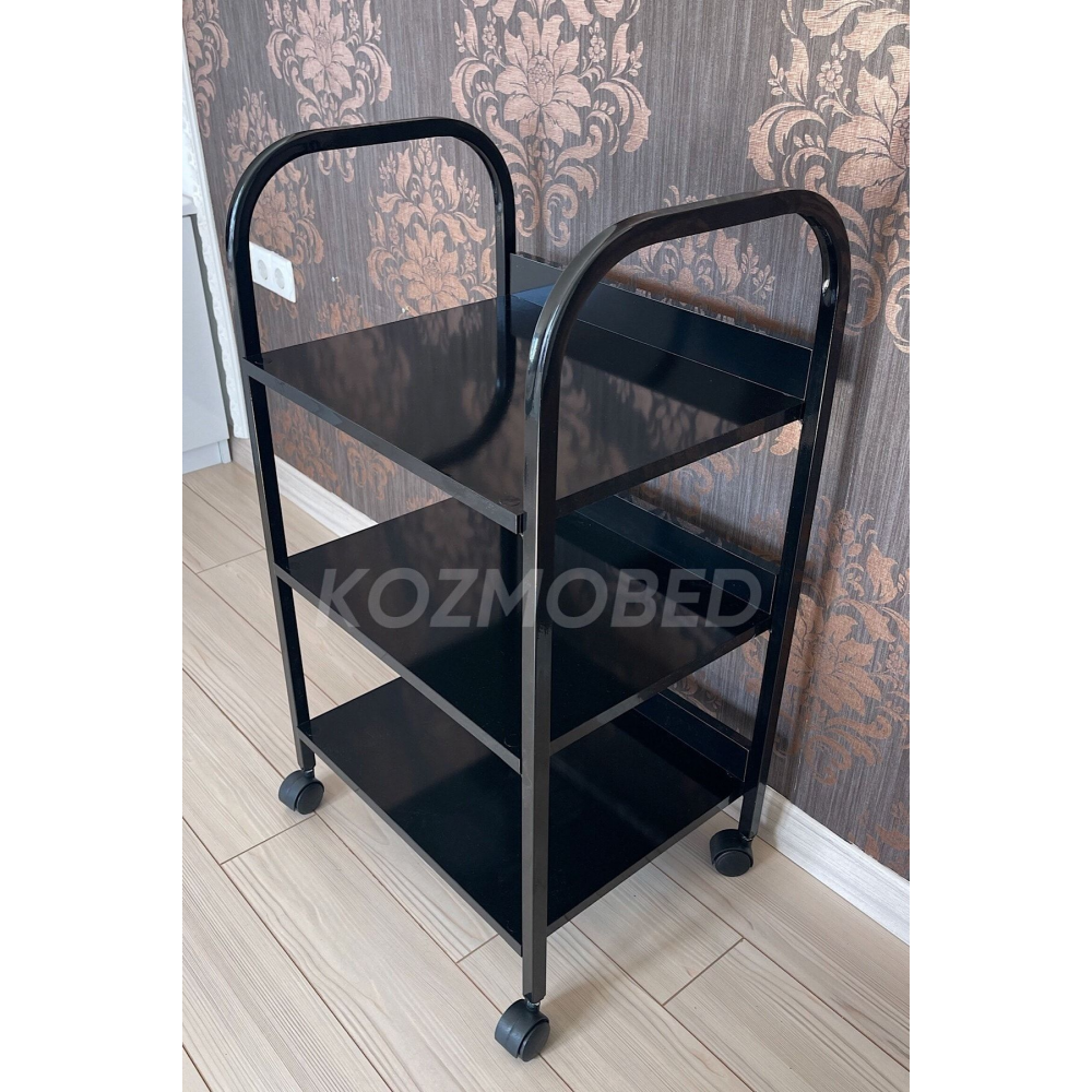 Siyah - Üç Raflı Etejer