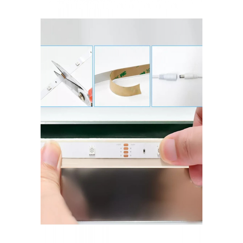 Bilgisayar Masası Çok Renkli Kumandalı Aydınlatma Sistemi