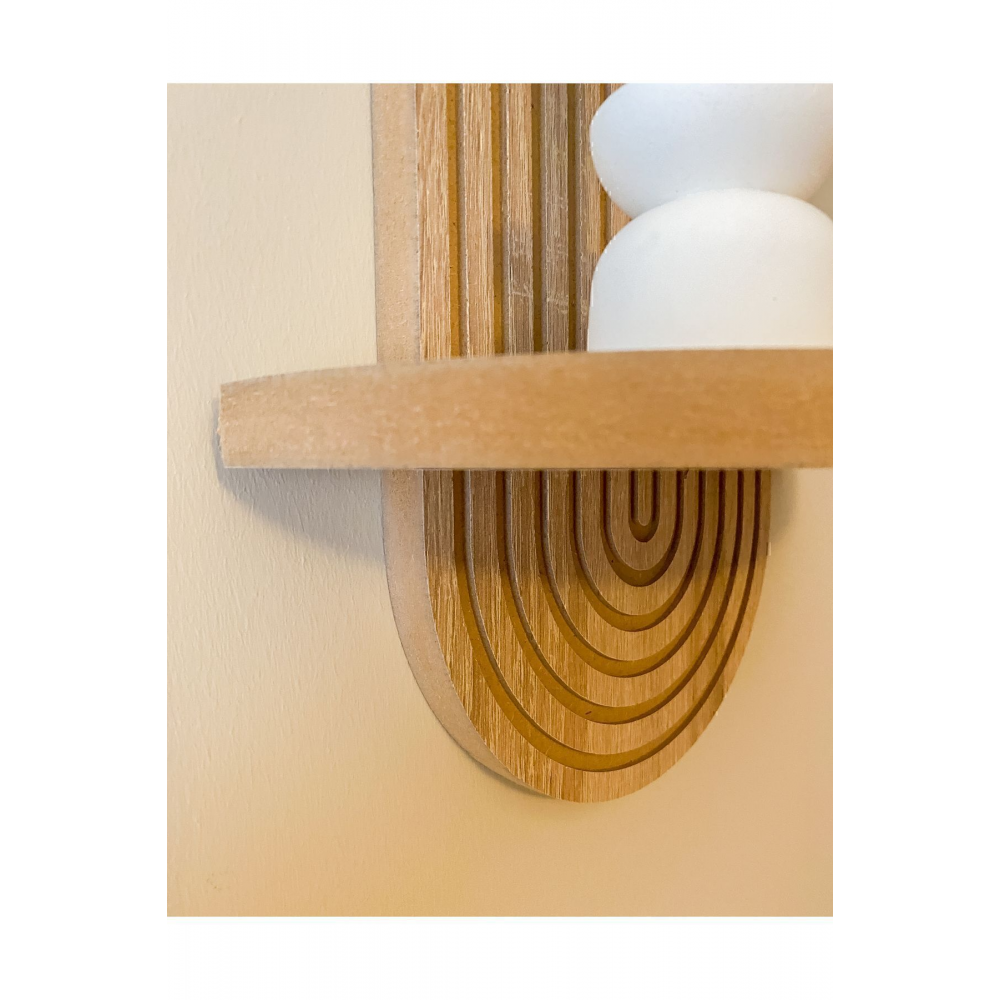 Semplice Meşe Dekoratif Duvar Rafı