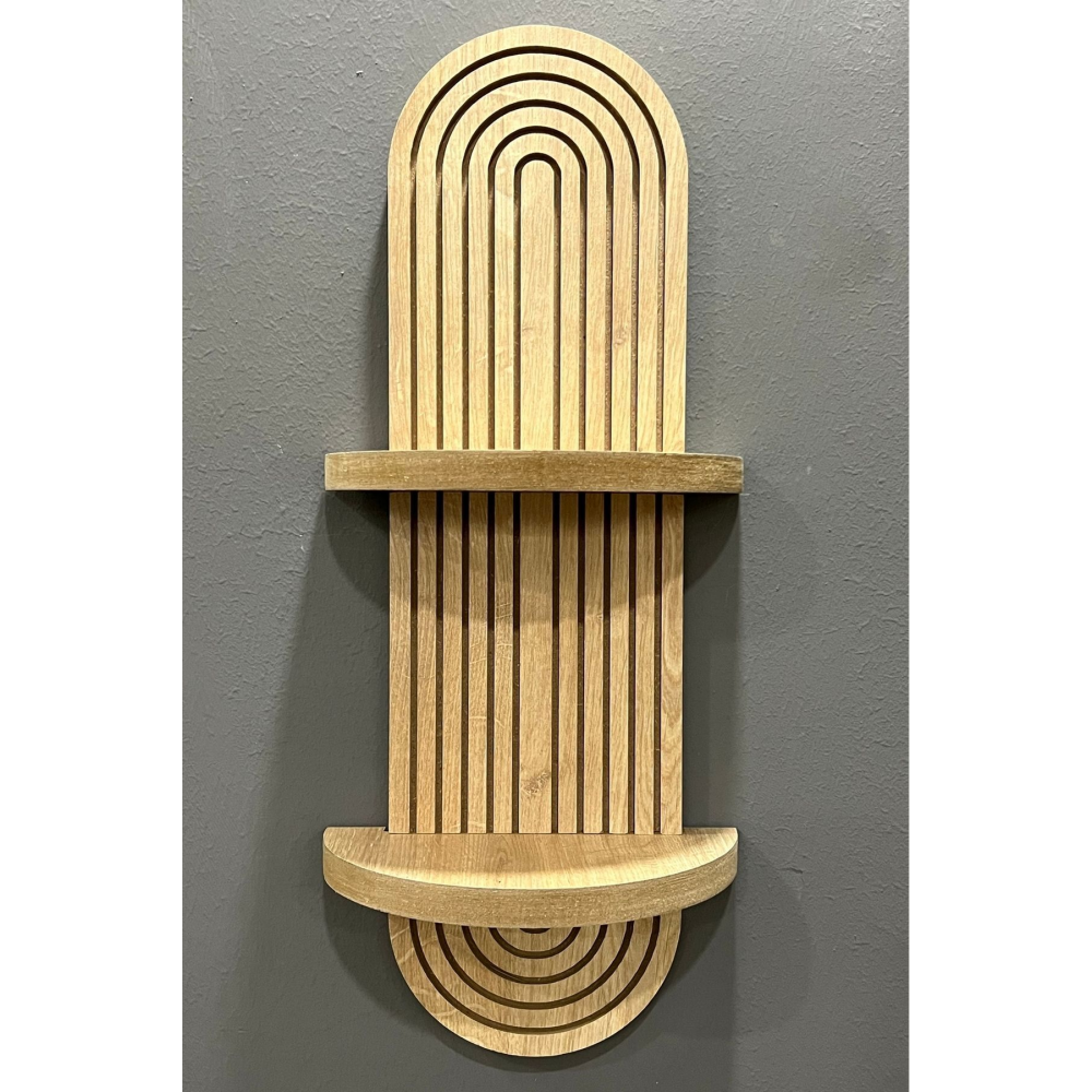 Semplice Meşe Dekoratif Duvar Rafı 54x16 Cm