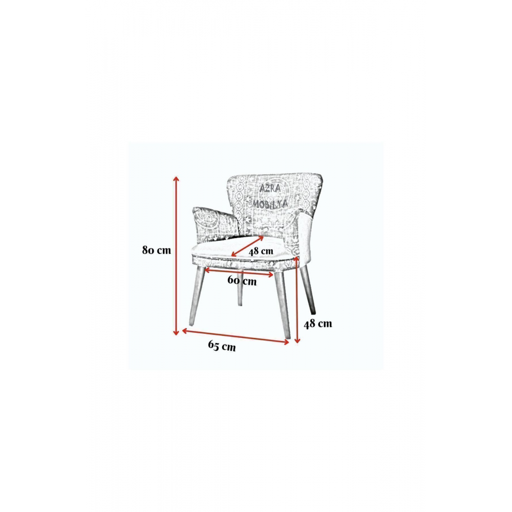 Berjer  Tekli Koltuk  Cafe Ofis Balkon Kafe Bahçe  Dijital Baskı