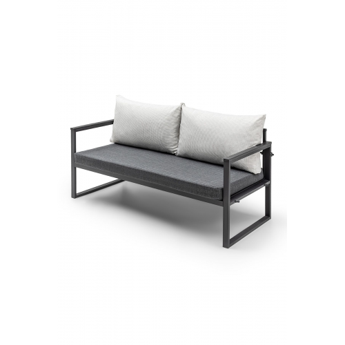 Bahçe Mobilyası, Cafe, Balkon, Kanepe, Koltuk (148cm) Antrasit
