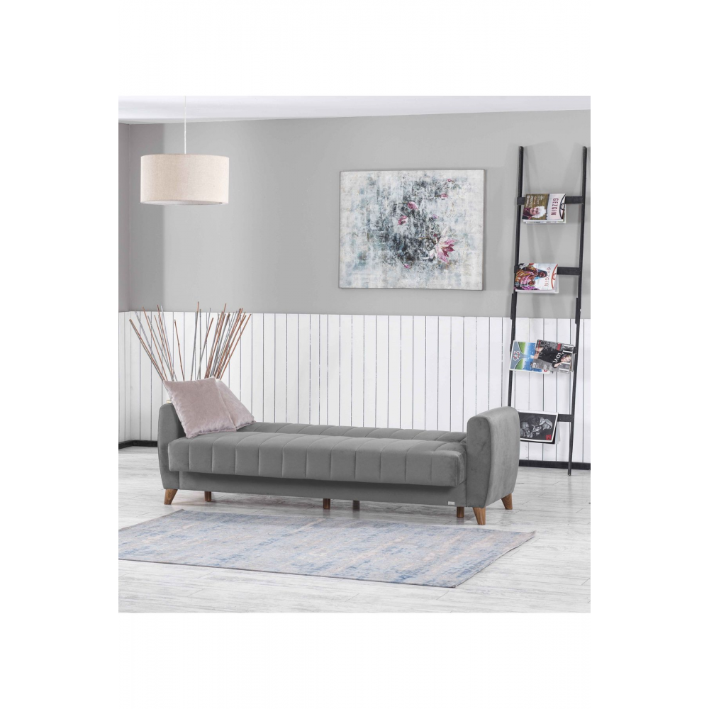 Daisy 3 Lü Kanepe ( Açık Gri )